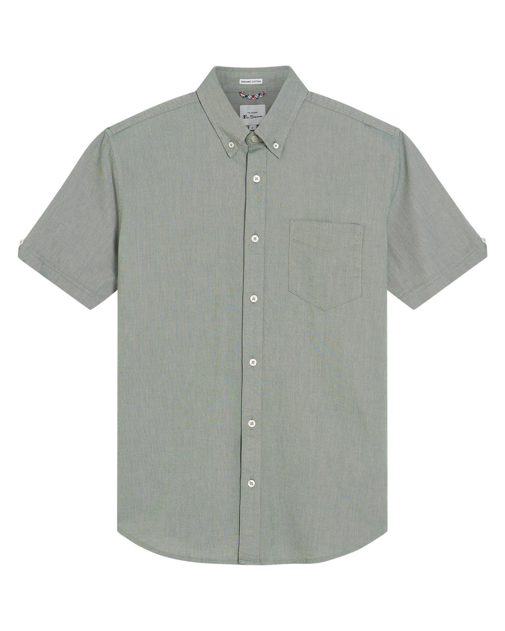 Short Sleeve Signature Oxford Shirt in Pale Khaki