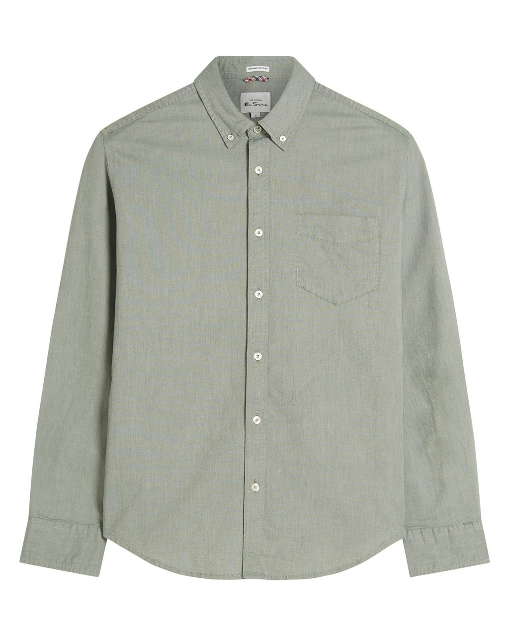Long Sleeve Signature Oxford Shirt in Pale Khaki