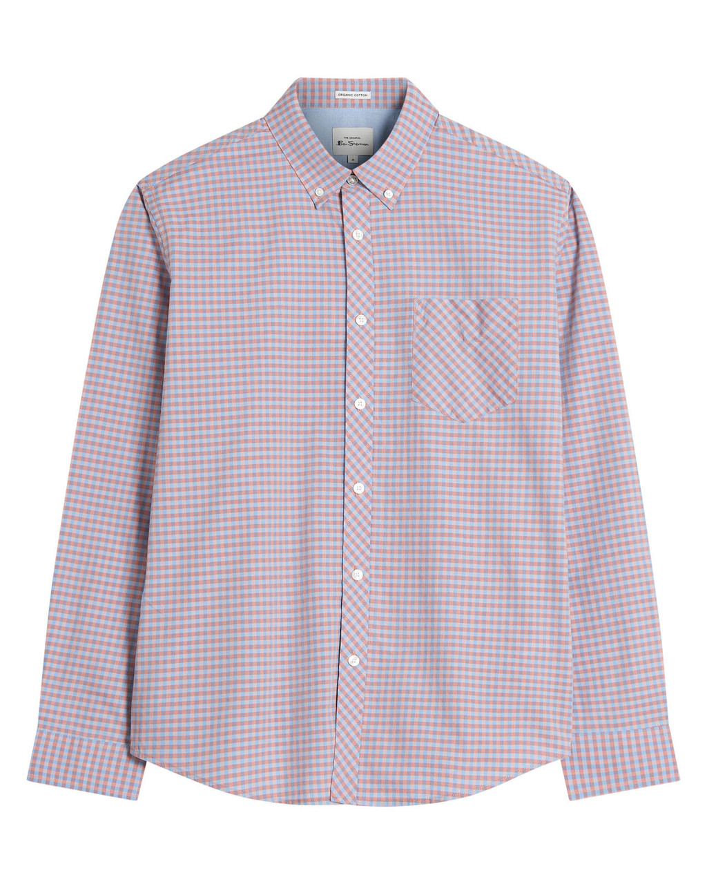 Long Sleeve Signature Gingham Shirt in Light Pink