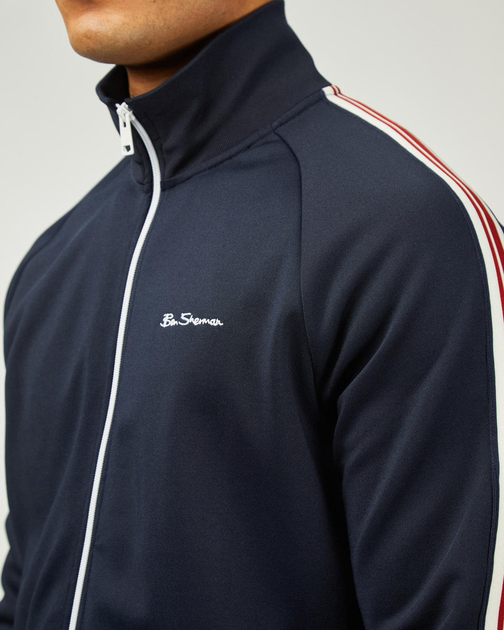 House Tape Signature Track Top in Dark Navy