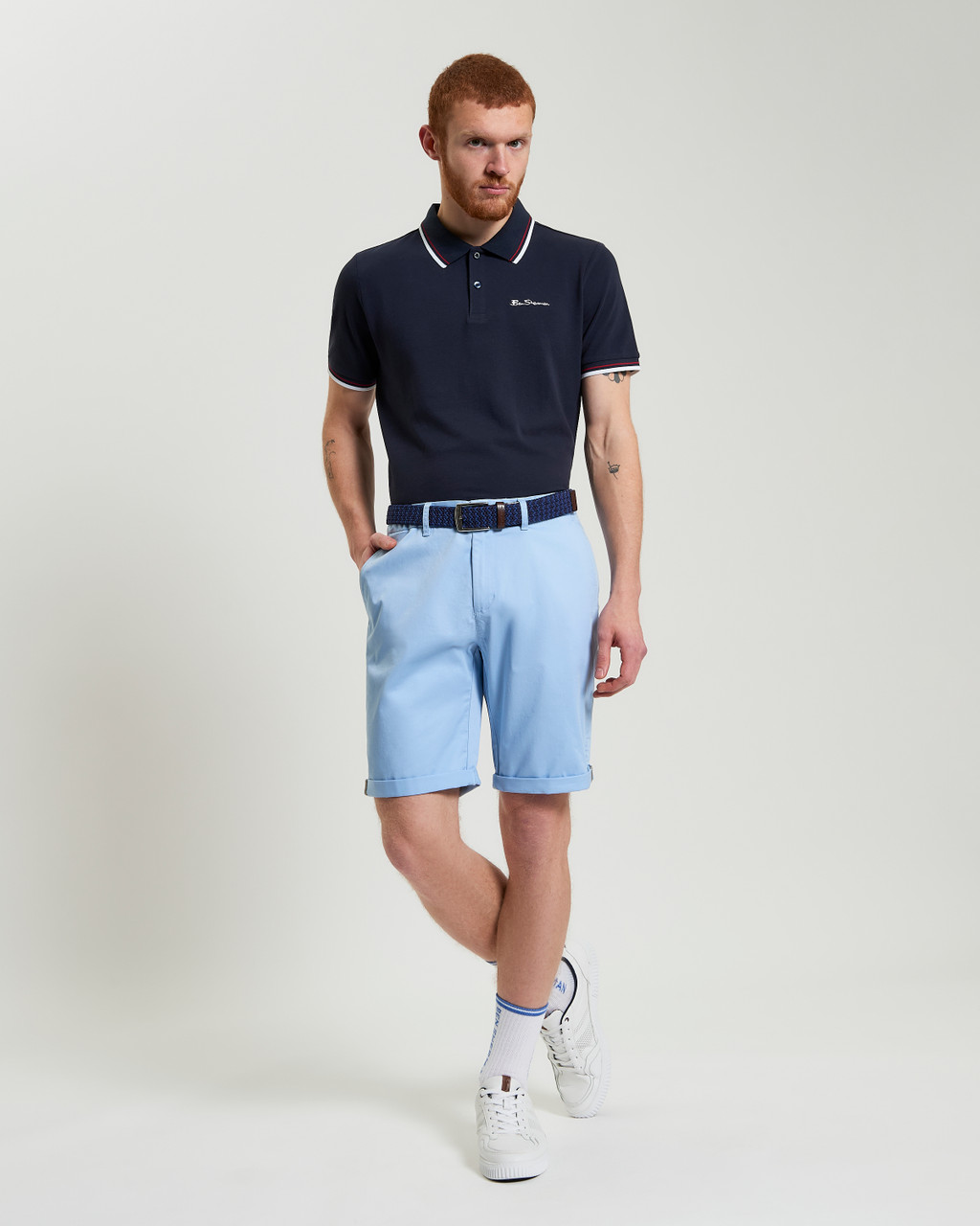 Signature Classic Chino Shorts in Pale Blue