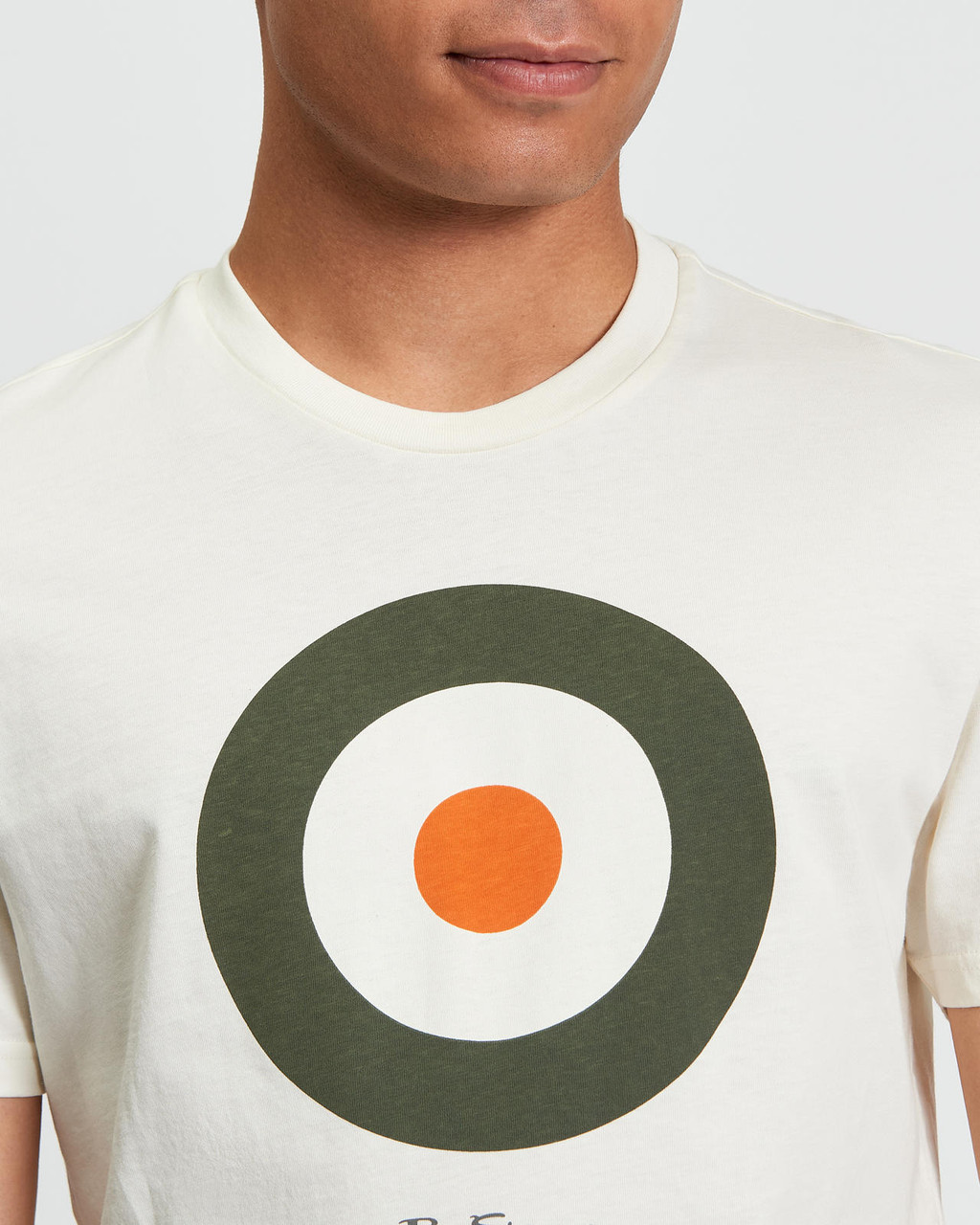 Signature Target Tee in Cream