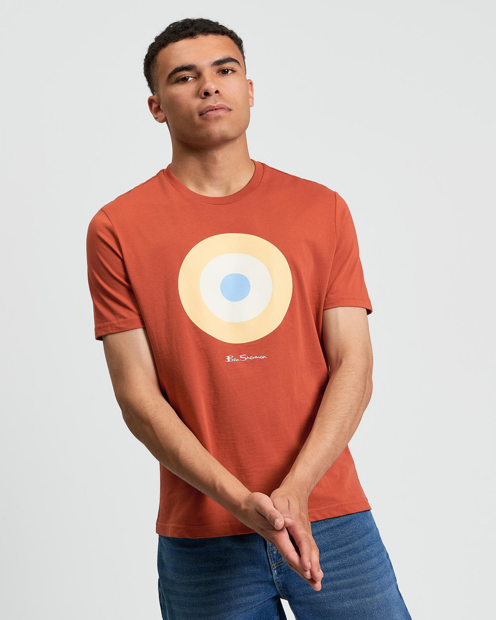 Signature Target Tee in Burnt Orange