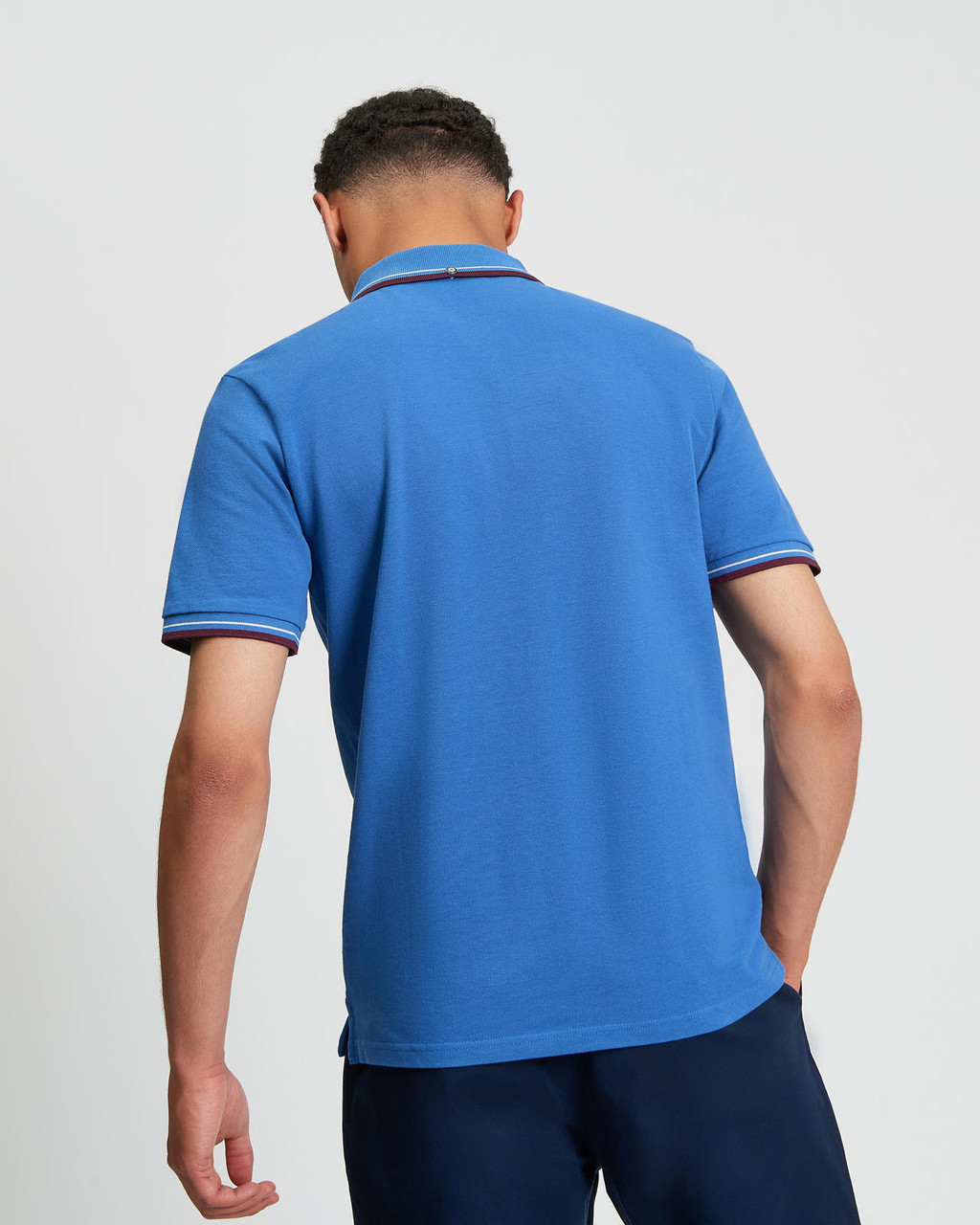 Signature Pique Polo in Cobalt