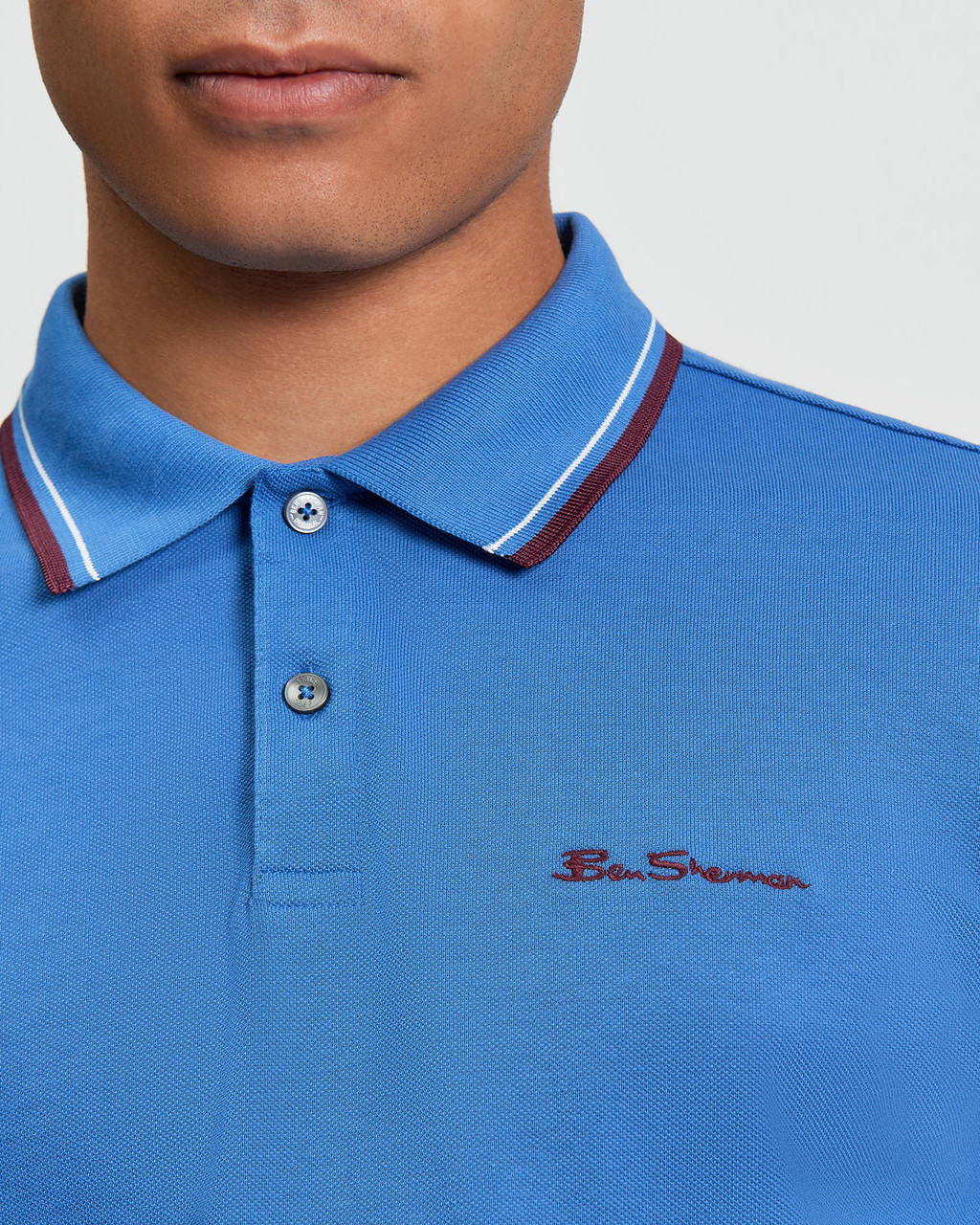 Signature Pique Polo in Cobalt