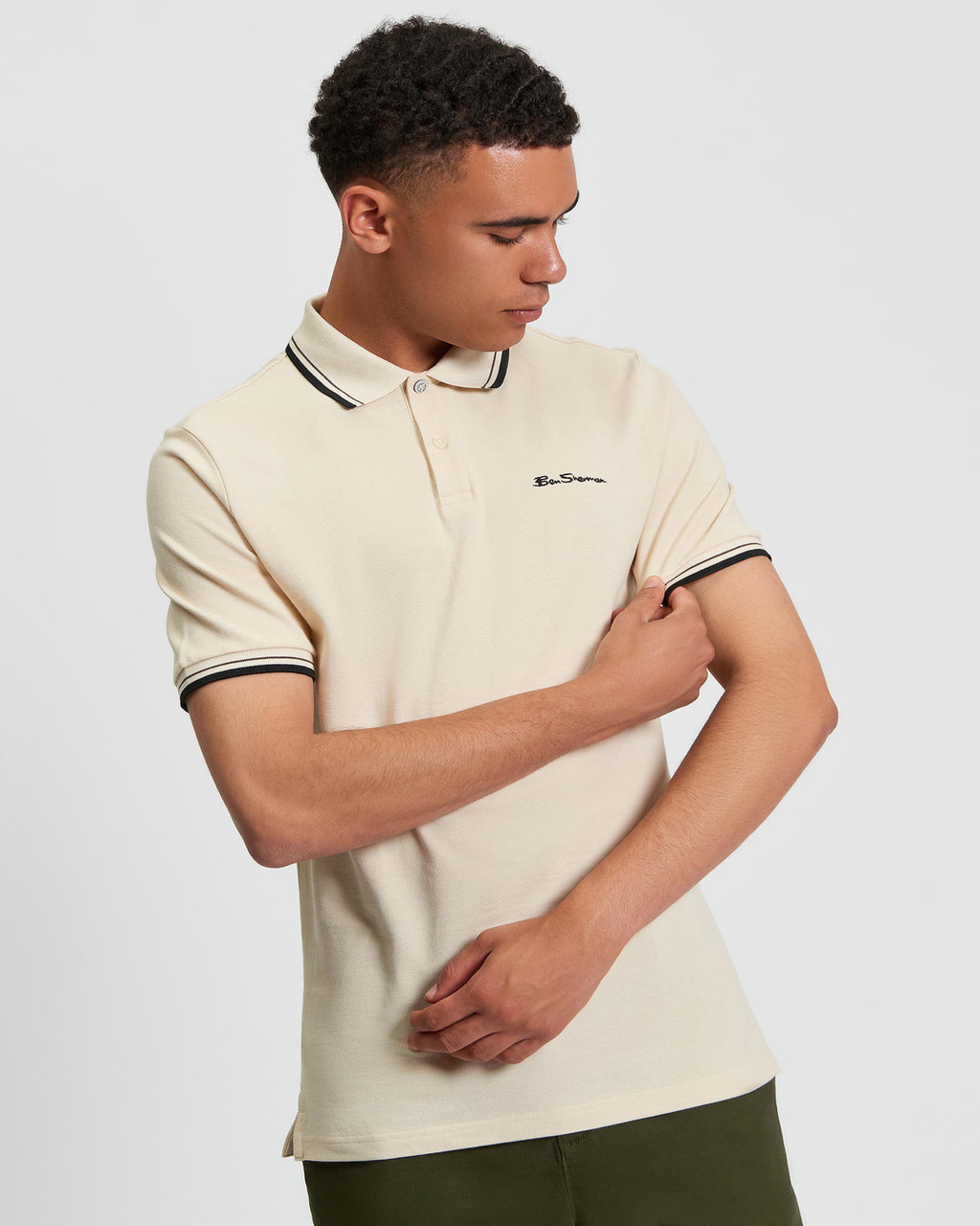 Signature Pique Polo in Fog