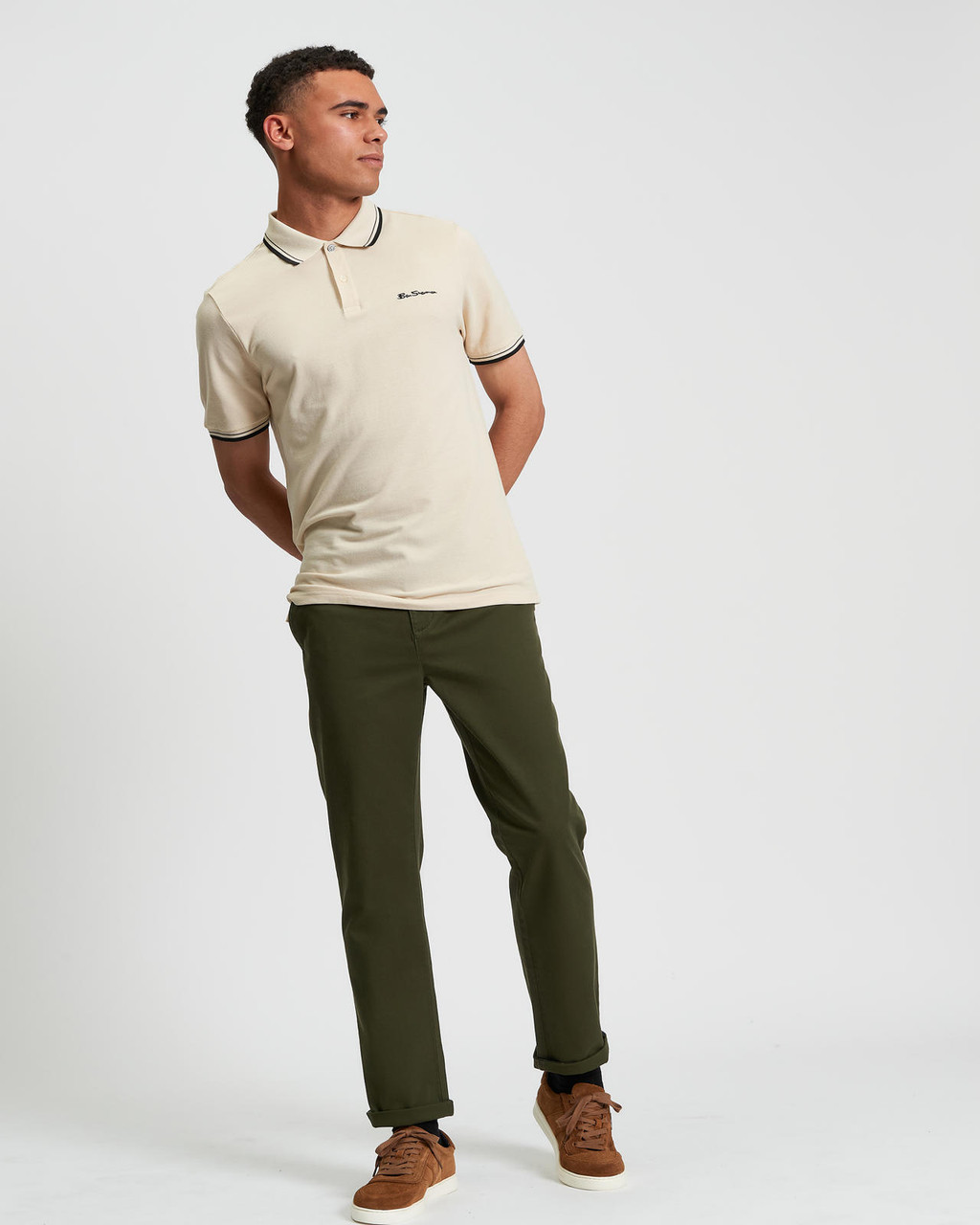 Signature Pique Polo in Fog