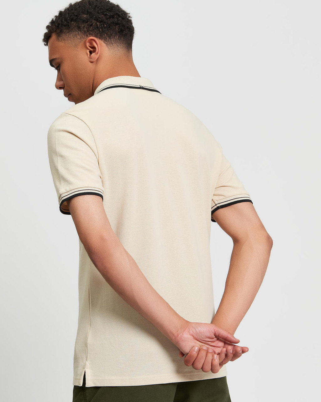 Signature Pique Polo in Fog