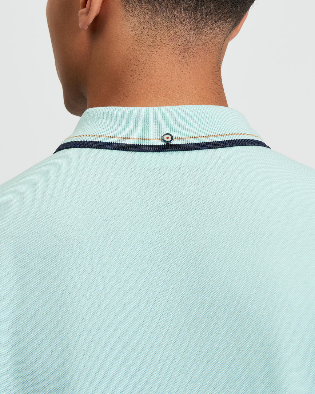 Signature Pique Polo in Minty Blue