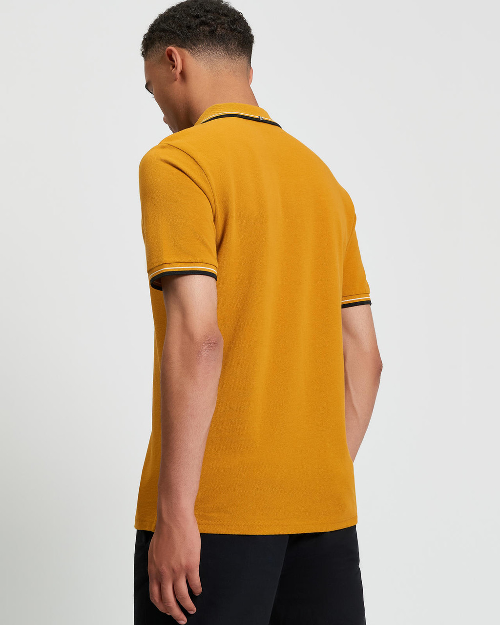 Signature Pique Polo in Mustard