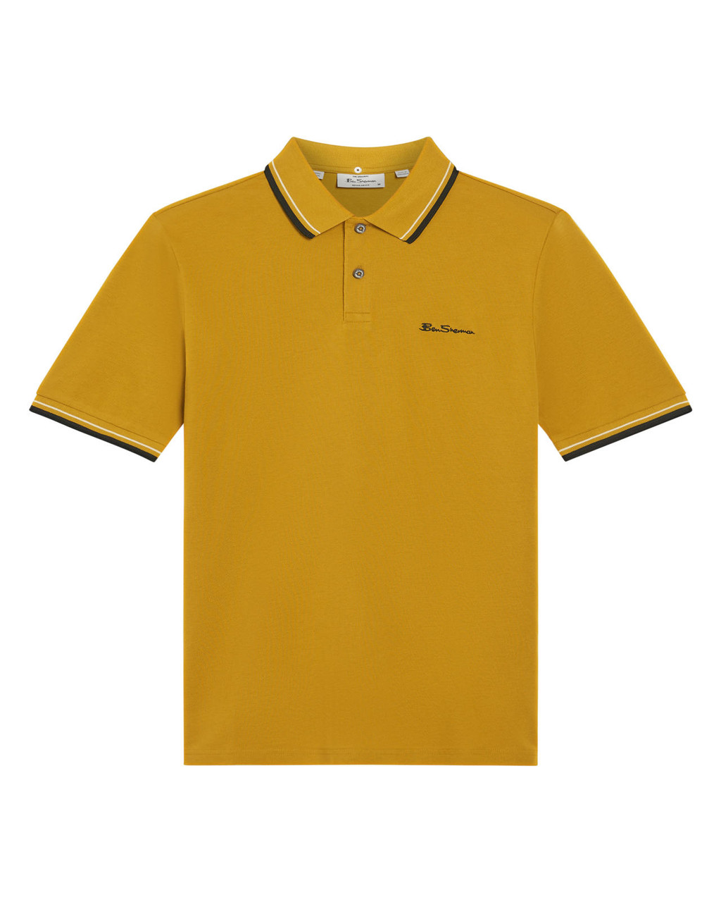 Signature Pique Polo in Mustard