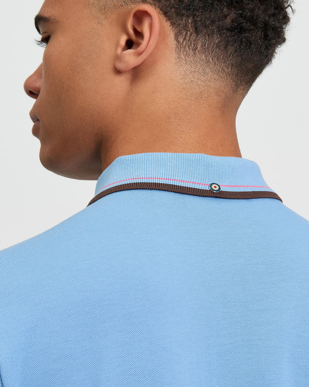 Signature Pique Polo in Pale Blue