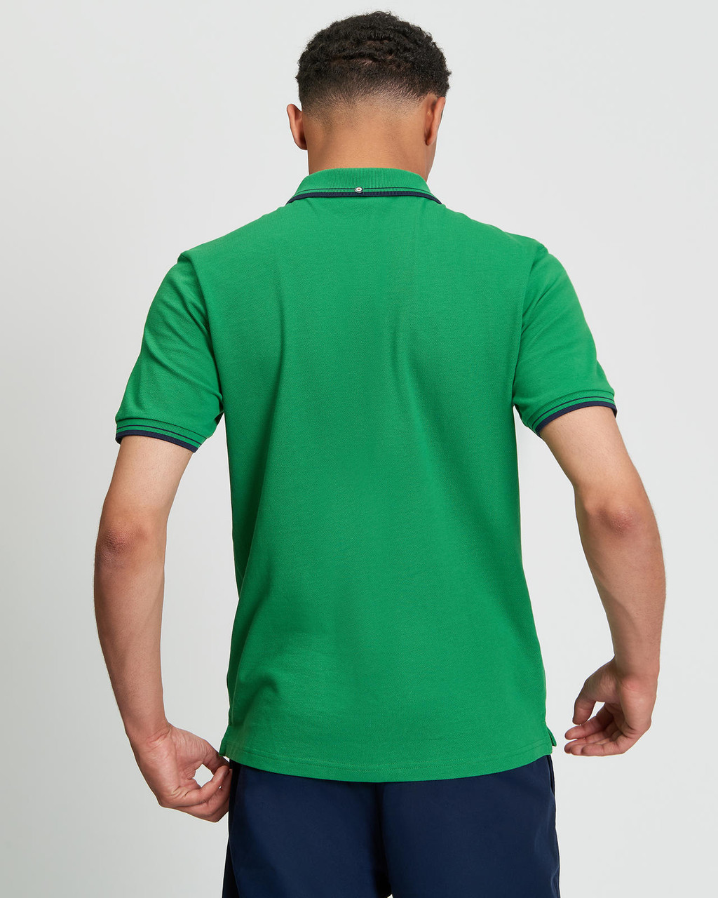 Signature Pique Polo in Hunter Green