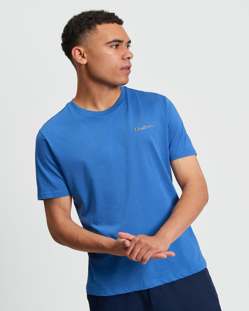 Signature Logo Tee in Cobalt