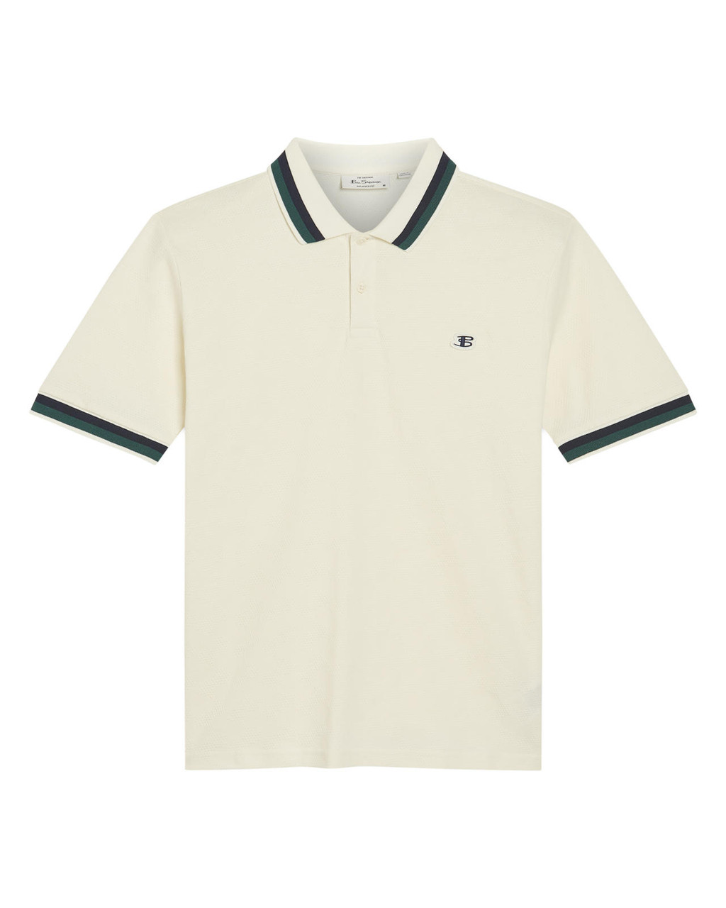Fabric Interest Polo in Snow White