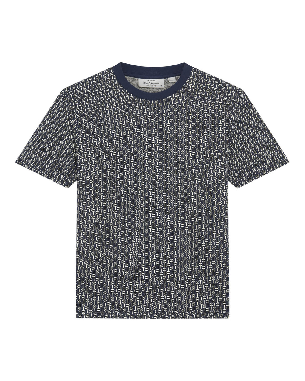 Jaquard Tee in Dark Navy
