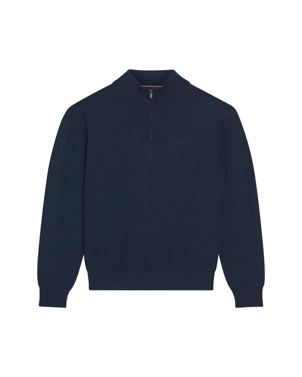 MERINO HALF ZIP in Dark Navy