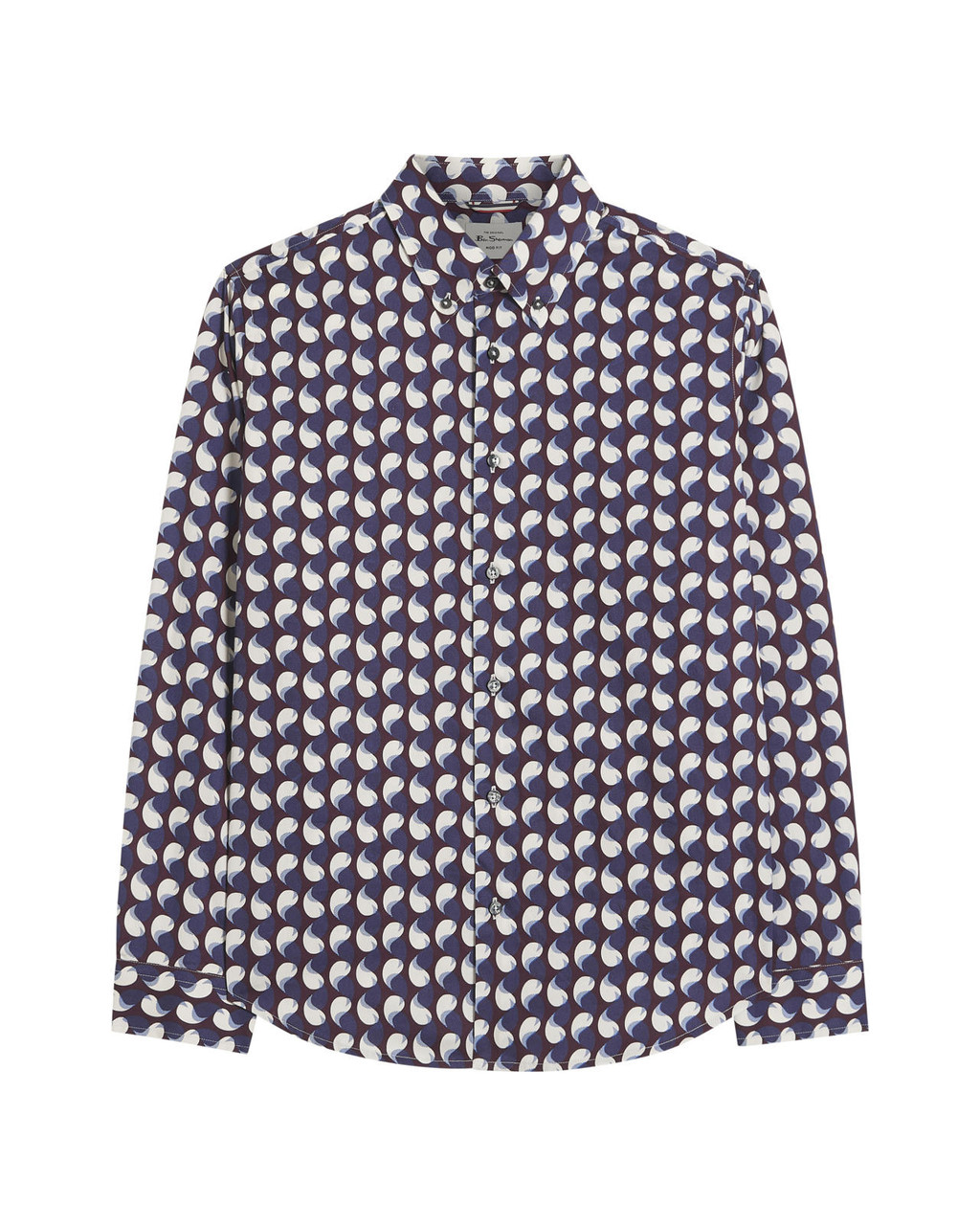PAISLEY GEO PRINT in Dark Wine