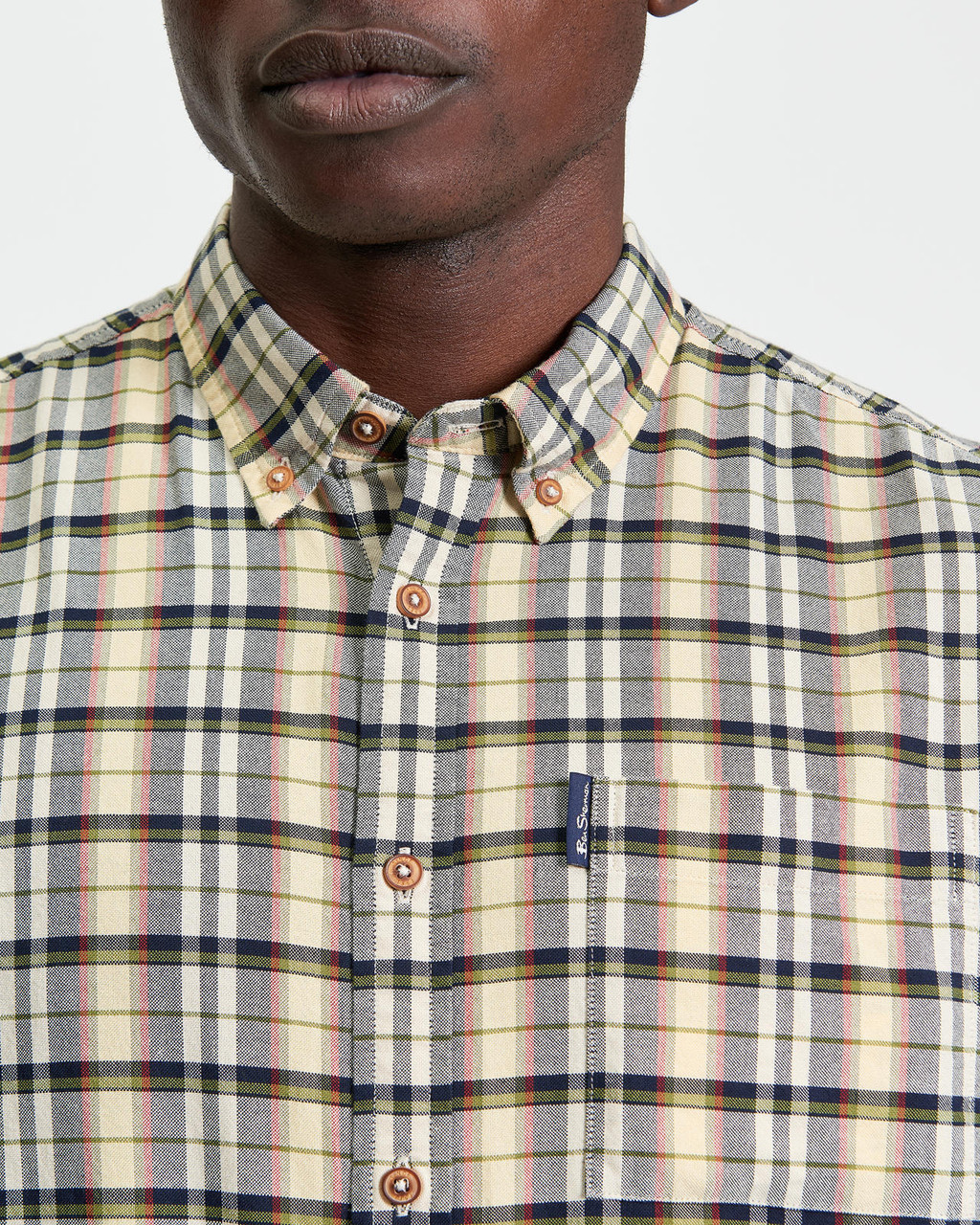 MULTICOLOUR OXFORD CHECK in Dark Navy
