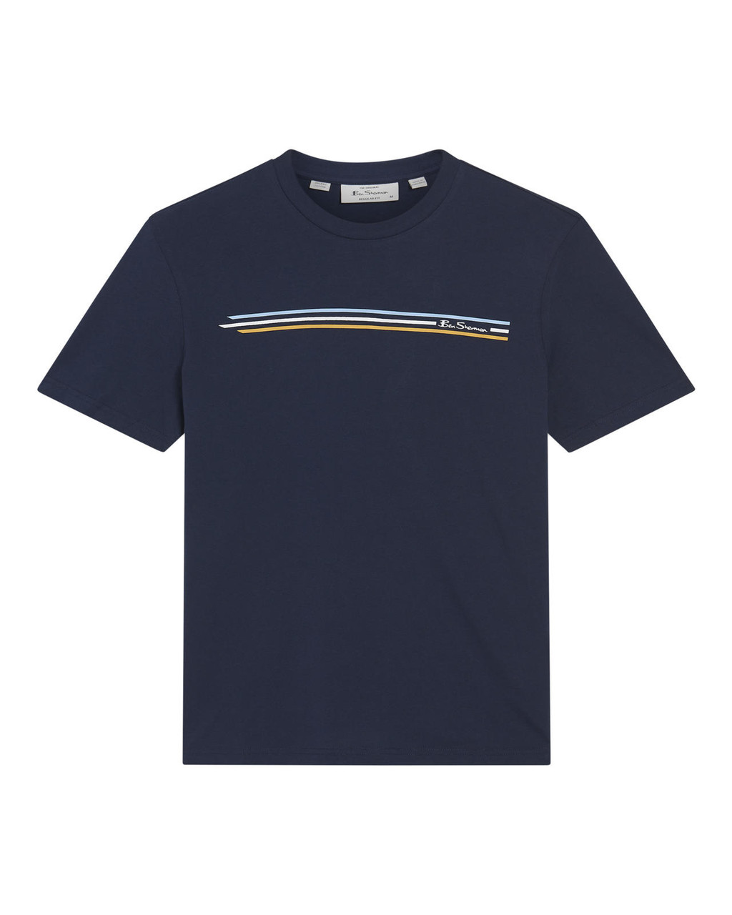 Core Stripe Tee in Dark Navy