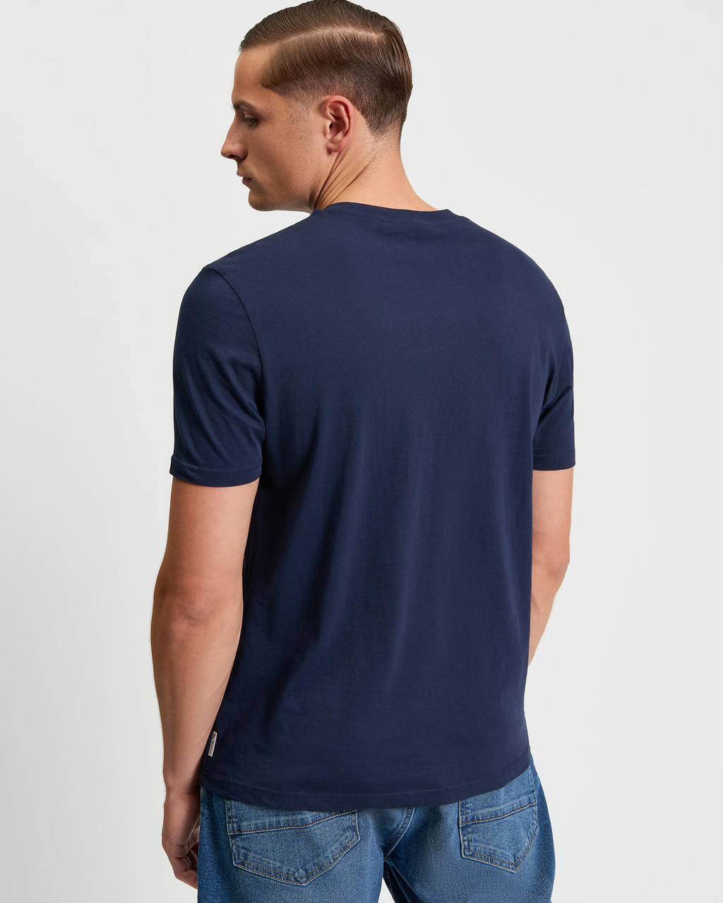 Core Stripe Tee in Dark Navy