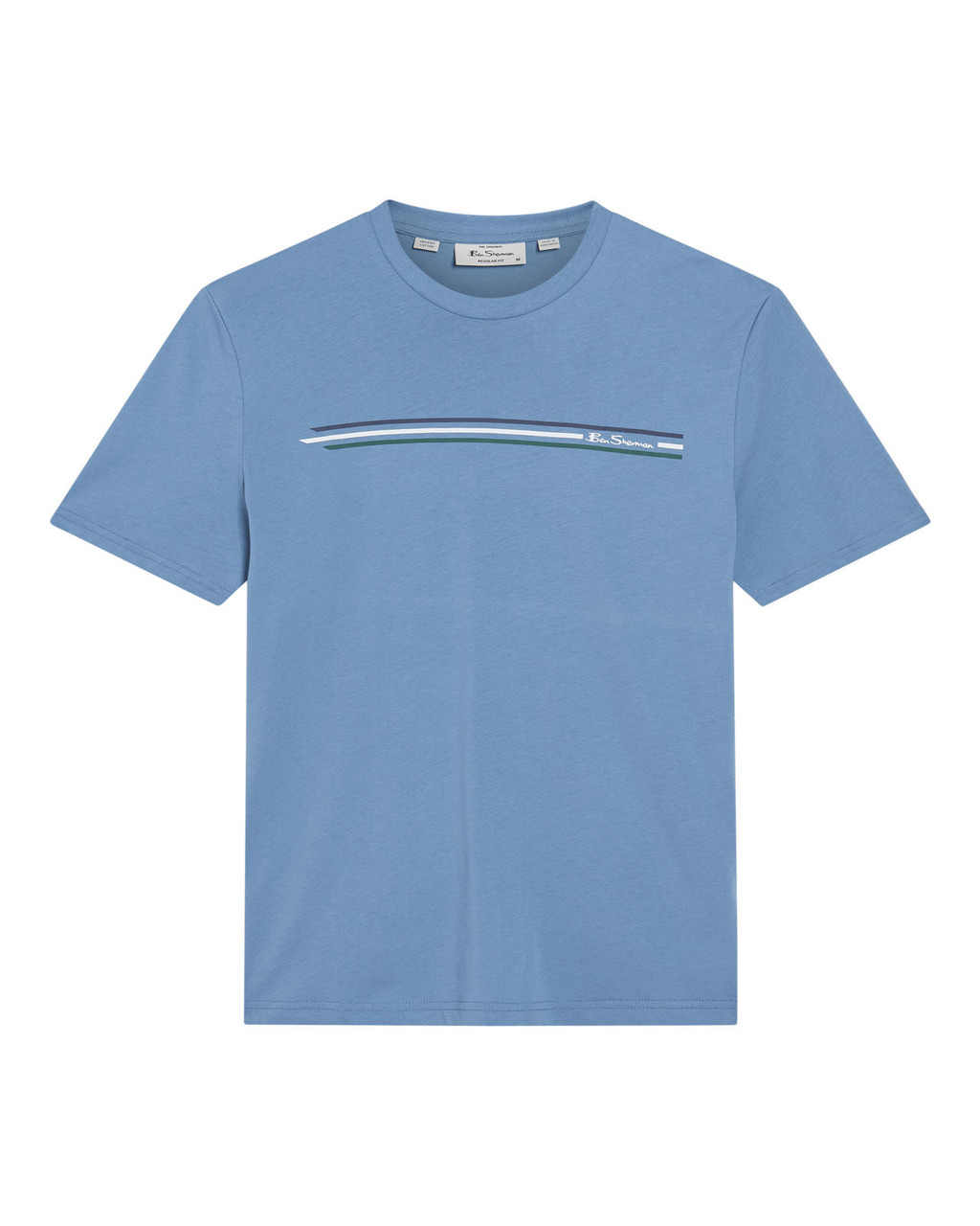 Core Stripe Tee in Riviera Blue