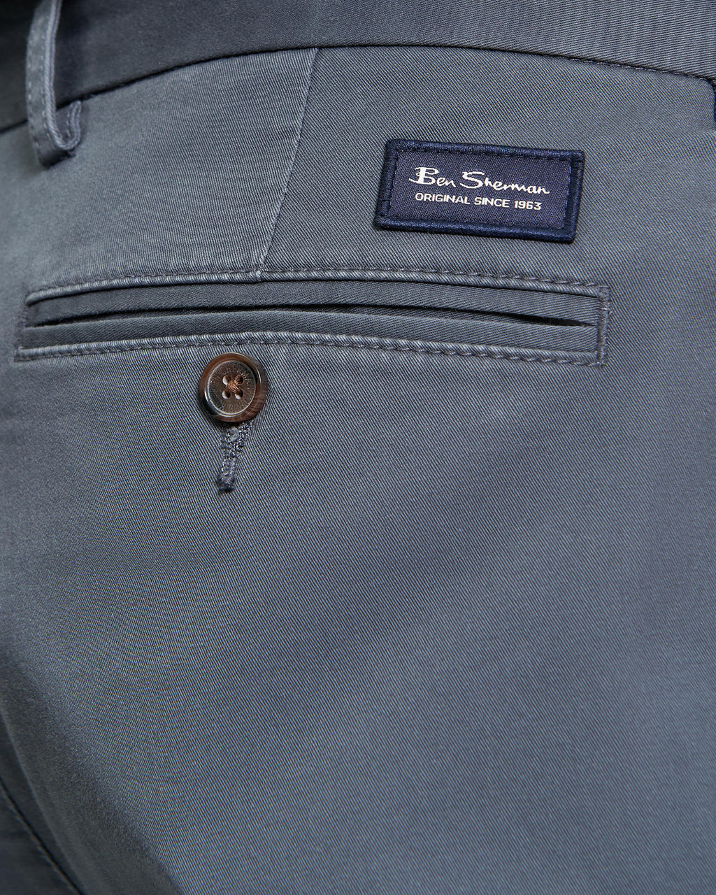 Signature Classic Slim Stretch Chino in Slate