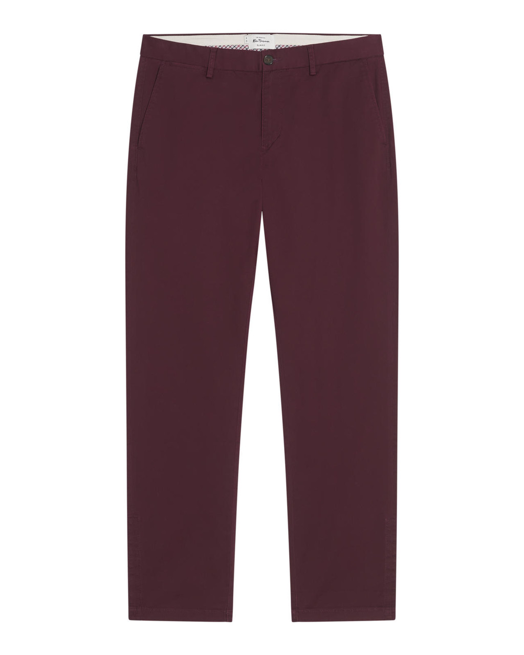 Signature Classic Slim Stretch Chino in Dark Wine
