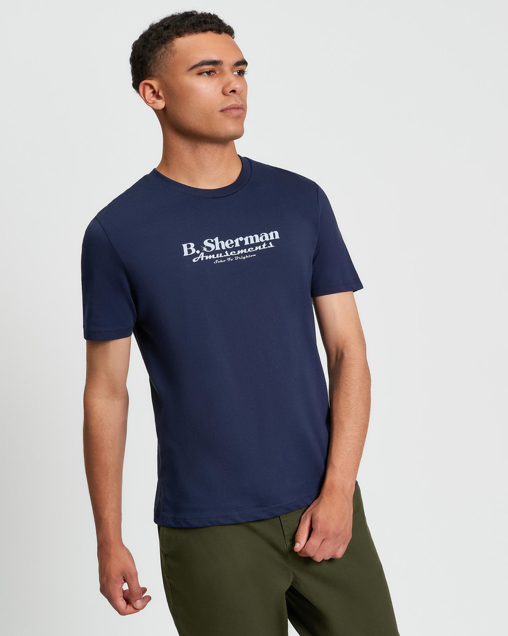Pinball Tour Tee in Dark Navy