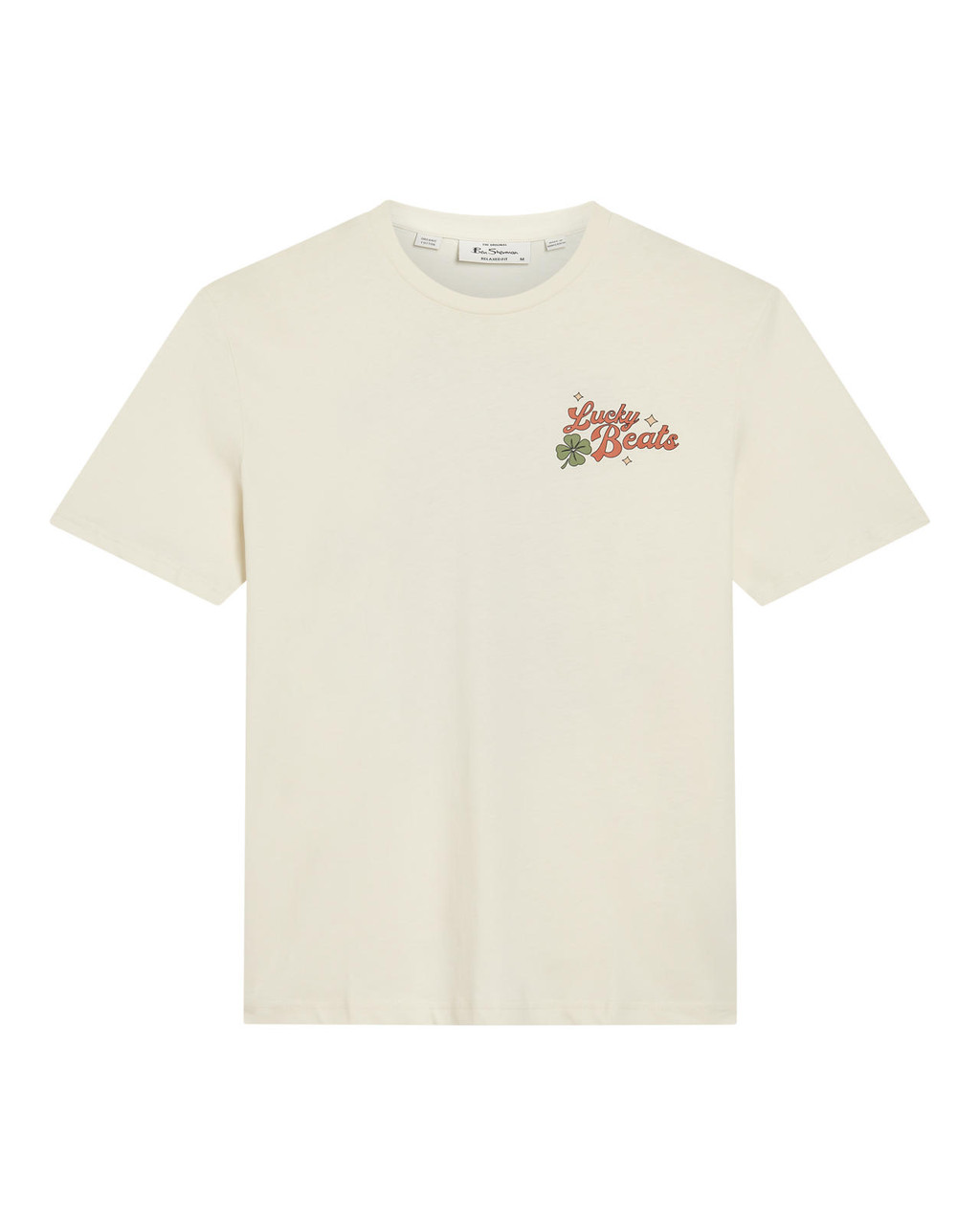 Lucky Beats Tee in Snow White