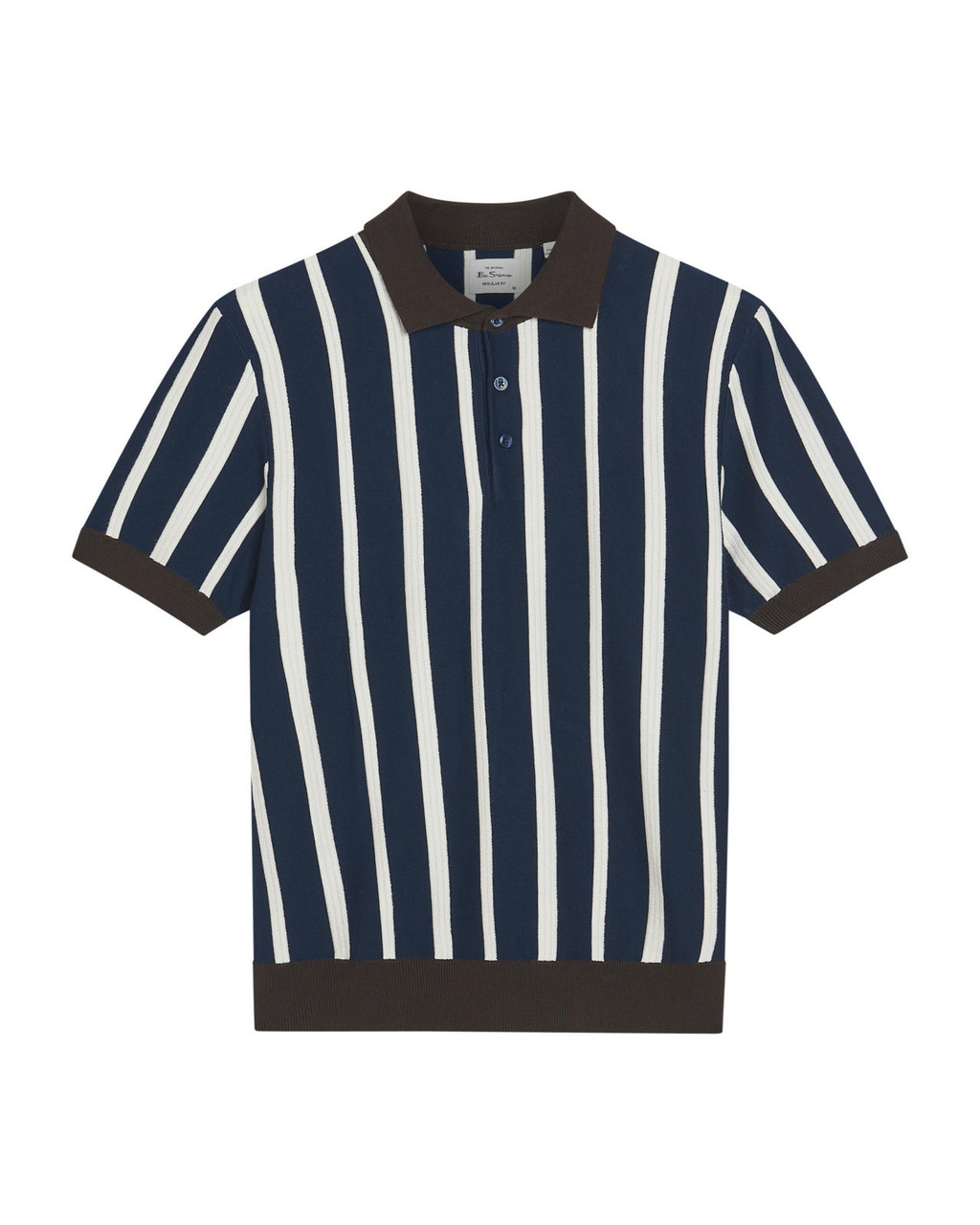 RAISED STRIPE POLO in Dark Navy