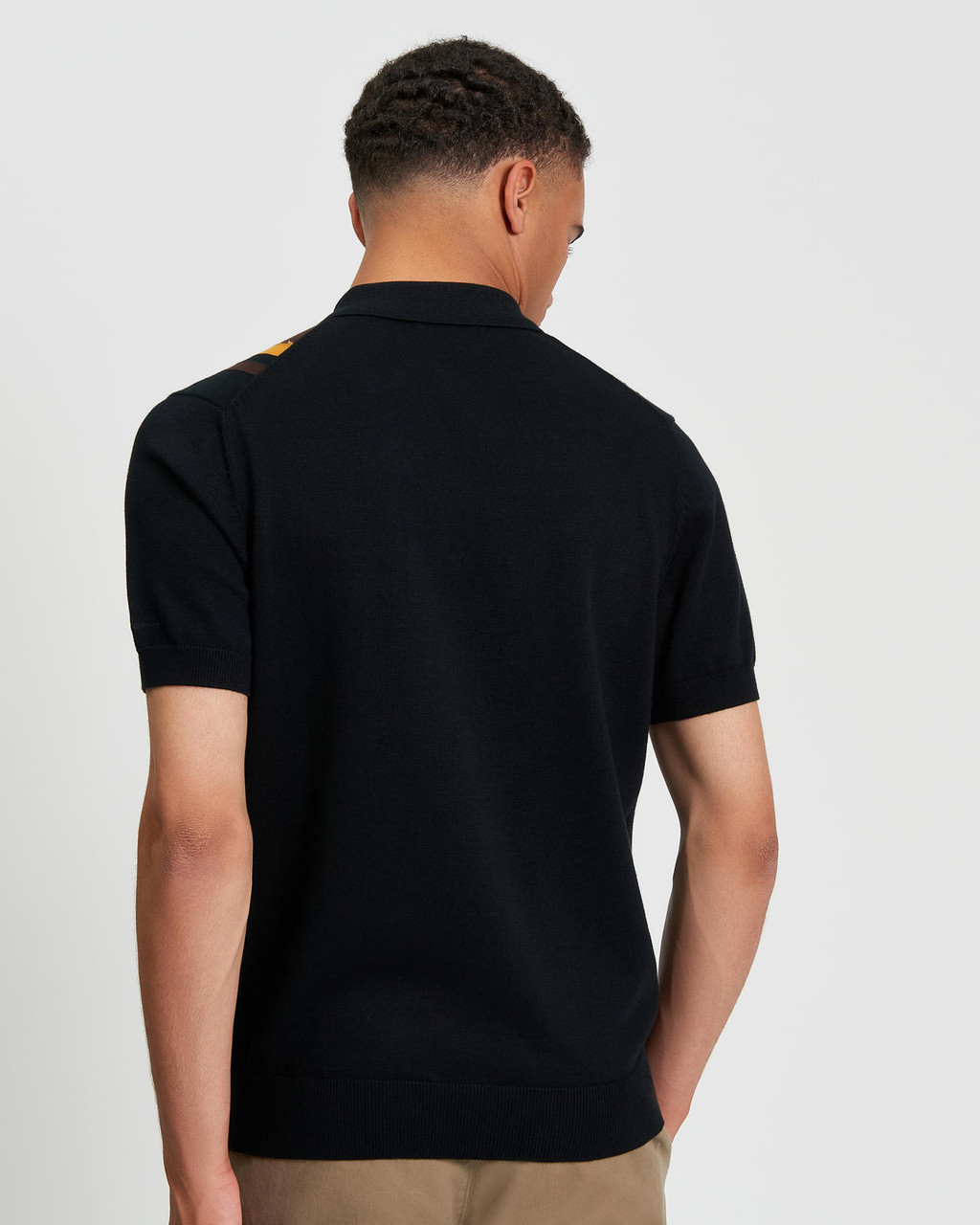 VERTICAL STRIPE POLO in Dark Navy