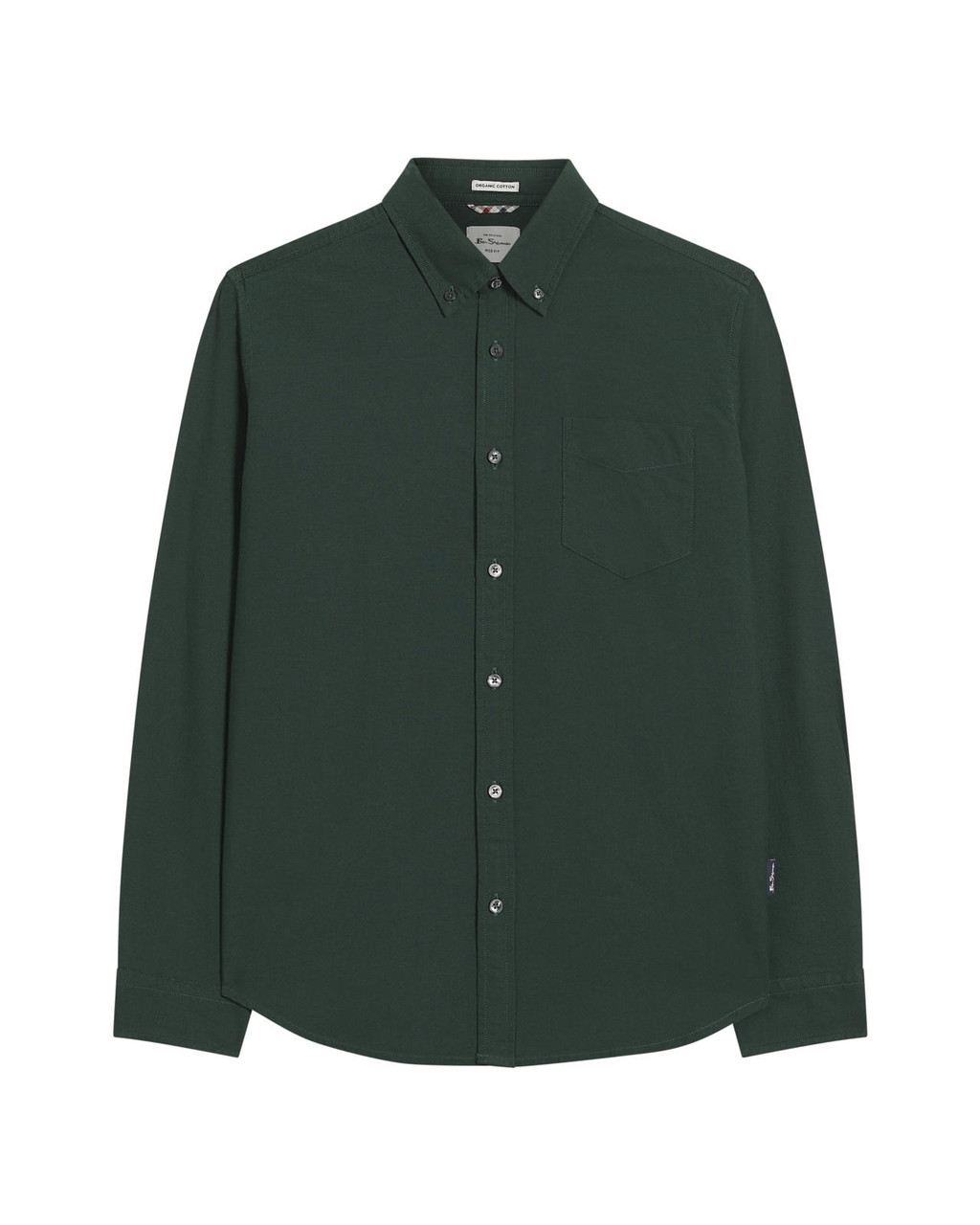 Long Sleeve Signature Oxford Shirt in Dark Green