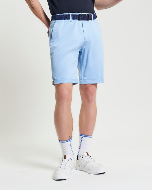 Signature Classic Chino Shorts in Pale Blue
