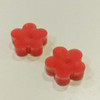 Specialty t-lights in the shape of flowers (2 per package) Red