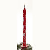 Red advent candle with Bramming nisser in Red 2.3cm/30cm (1"/12")