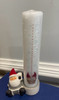 Advent Candle, Gnomes in Basket - White, 5x25cm