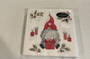 NEW - Christmas Napkins with Gnome with Gift