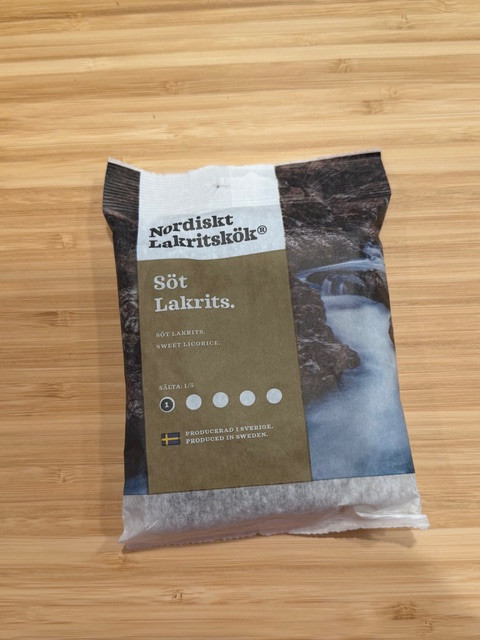Swedish Sweet Licorice(Lakrids) -  120g (4.23oz) - Best Sale Date 06/26