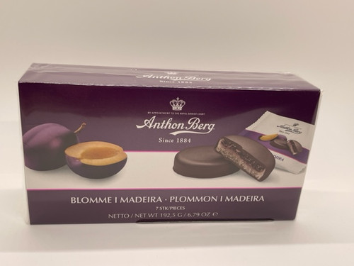Plum in Madeira - Chocolate Covered Marzipan - 7oz (193g)