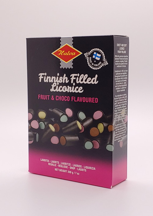 Finnish Filled Licorice, Fruit & Choco (Lakrids) 200g (7oz) Nordisk