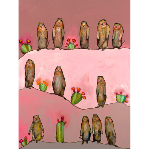 Prairie Dogs Stretched Canvas Wall Art