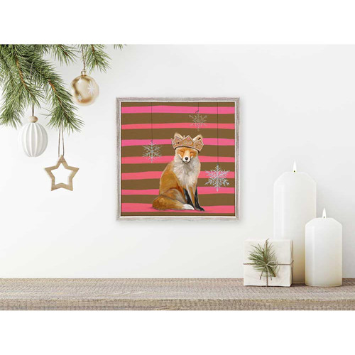 Holiday - Gingerbread Fox Mini Framed Canvas