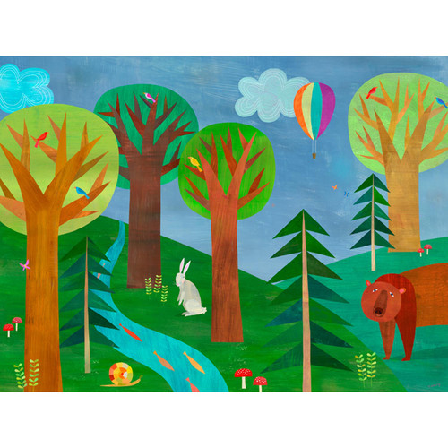 Forest Adventure Stretched Canvas Wall Art