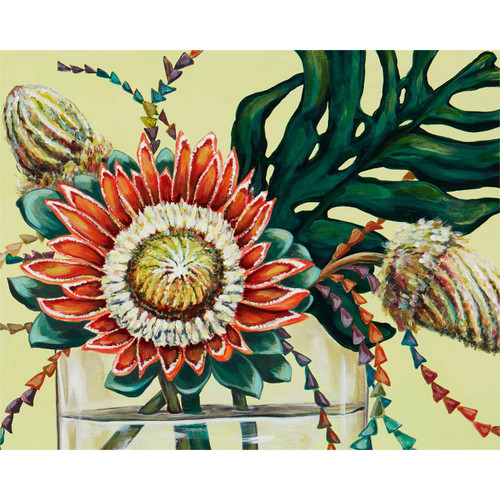 Wild Protea Stretched Canvas Wall Art