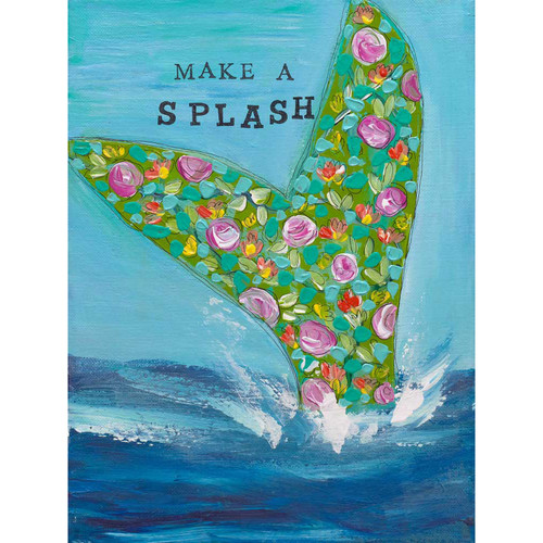 Make A Splash Stretched Canvas Wall Art