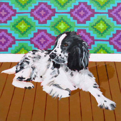 Dog Tales - Hathaway Stretched Canvas Wall Art