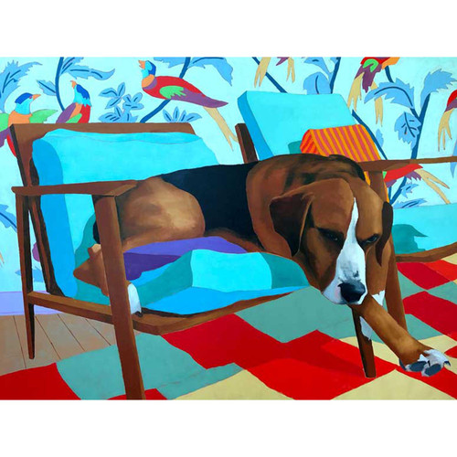 Dog Tales - Lucky 1 Stretched Canvas Wall Art