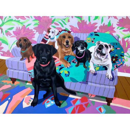 Dog Tales - Pup Pals Stretched Canvas Wall Art
