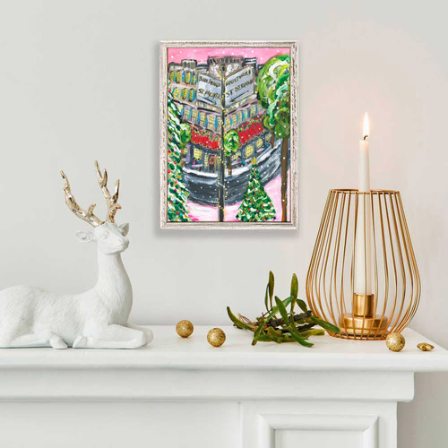 Holiday - Warm Hearts In Paris Mini Framed Canvas